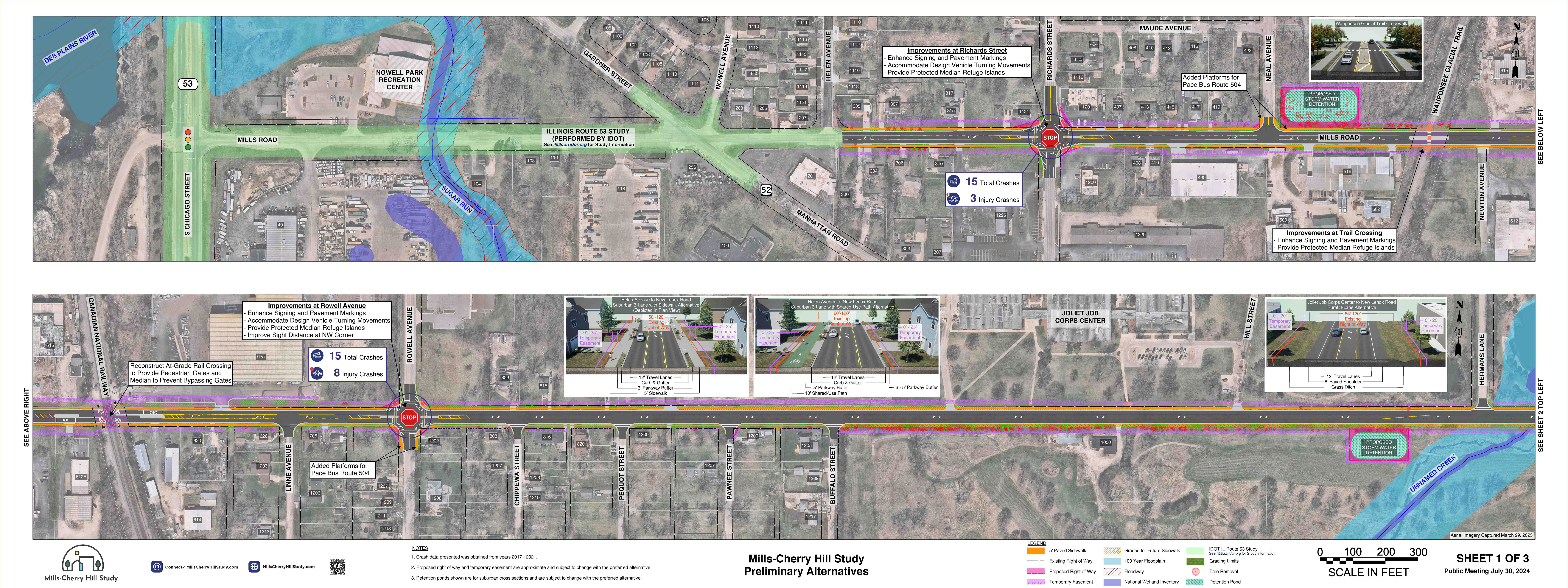 Roll Plot for Helen Avenue to Hermans Lane